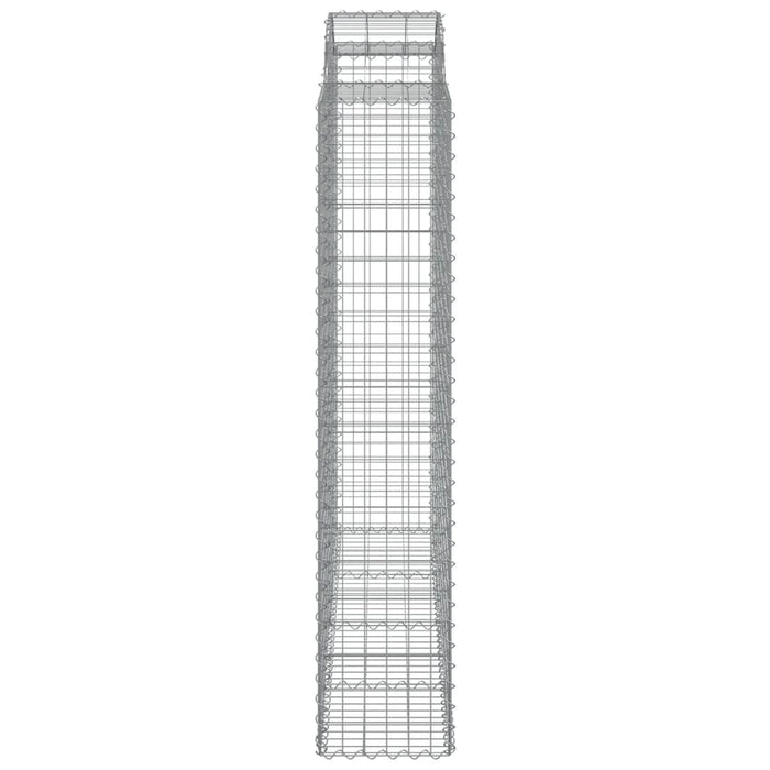 Coșuri gabion arcuite, 11 buc 200x50x200/220cm, fier galvanizat - WALTI WALTI