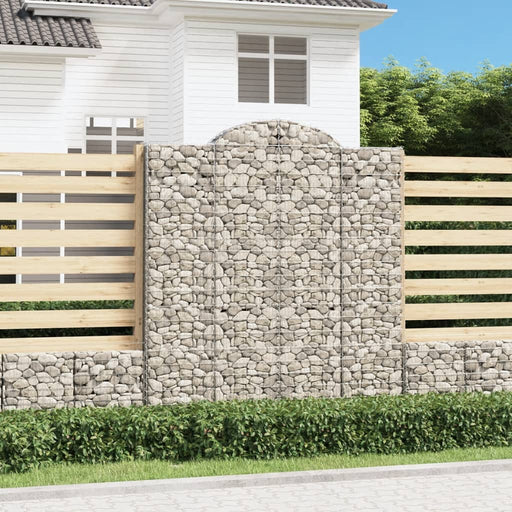 Coșuri gabion arcuite, 3 buc, 200x50x220/240cm, fier galvanizat - WALTI WALTI