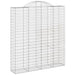 Coșuri gabion arcuite, 4 buc, 200x50x220/240cm, fier galvanizat - WALTI WALTI