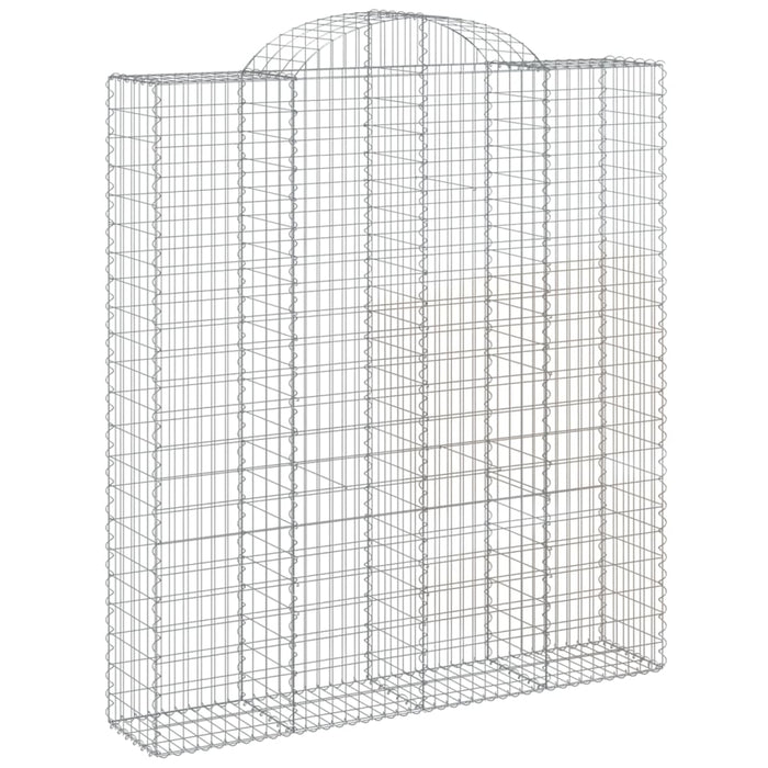 Coșuri gabion arcuite, 5 buc, 200x50x220/240cm, fier galvanizat - WALTI WALTI