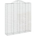 Coșuri gabion arcuite, 6 buc, 200x50x220/240cm, fier galvanizat - WALTI WALTI