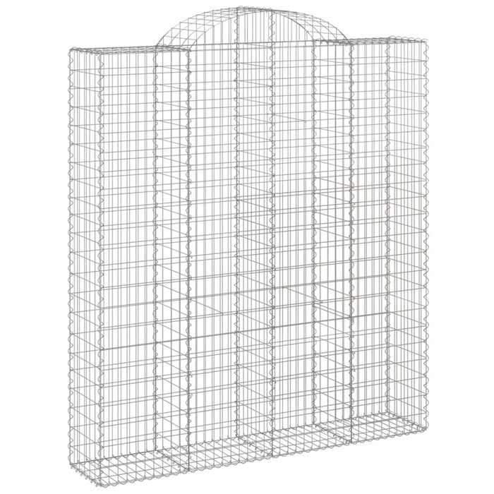 Coșuri gabion arcuite, 7 buc, 200x50x220/240cm, fier galvanizat - WALTI WALTI