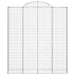 Coșuri gabion arcuite, 7 buc, 200x50x220/240cm, fier galvanizat - WALTI WALTI