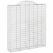 Coșuri gabion arcuite, 9 buc, 200x50x220/240cm, fier galvanizat - WALTI WALTI
