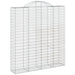 Coșuri gabion arcuite, 11 buc 200x50x220/240cm, fier galvanizat - WALTI WALTI