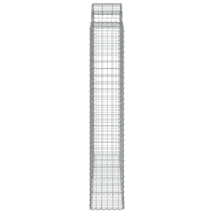 Coșuri gabion arcuite, 11 buc 200x50x220/240cm, fier galvanizat - WALTI WALTI