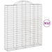 Coșuri gabion arcuite, 12 buc 200x50x220/240cm, fier galvanizat - WALTI WALTI