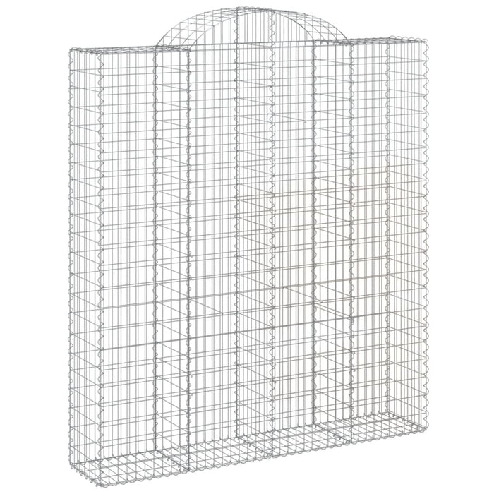 Coșuri gabion arcuite, 12 buc 200x50x220/240cm, fier galvanizat - WALTI WALTI