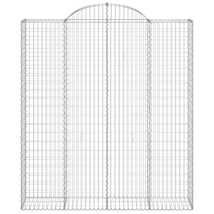 Coșuri gabion arcuite, 13 buc 200x50x220/240cm, fier galvanizat - WALTI WALTI