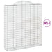 Coșuri gabion arcuite, 14 buc 200x50x220/240cm, fier galvanizat - WALTI WALTI