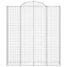 Coșuri gabion arcuite, 14 buc 200x50x220/240cm, fier galvanizat - WALTI WALTI