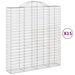 Coșuri gabion arcuite, 15 buc 200x50x220/240cm, fier galvanizat - WALTI WALTI