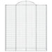 Coșuri gabion arcuite, 15 buc 200x50x220/240cm, fier galvanizat - WALTI WALTI