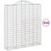 Coșuri gabion arcuite, 18 buc 200x50x220/240cm, fier galvanizat - WALTI WALTI