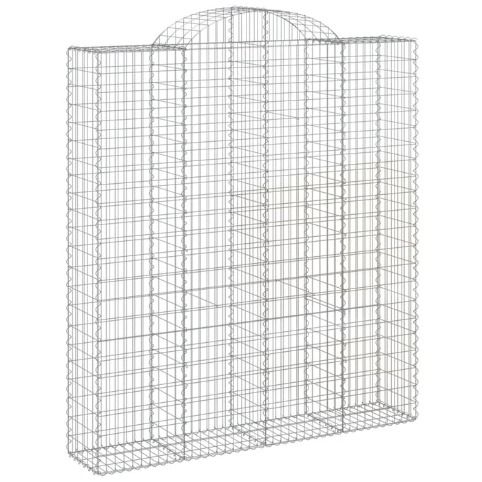 Coșuri gabion arcuite, 18 buc 200x50x220/240cm, fier galvanizat - WALTI WALTI