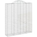 Coșuri gabion arcuite, 18 buc 200x50x220/240cm, fier galvanizat - WALTI WALTI