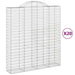 Coșuri gabion arcuite, 20 buc 200x50x220/240cm, fier galvanizat - WALTI WALTI