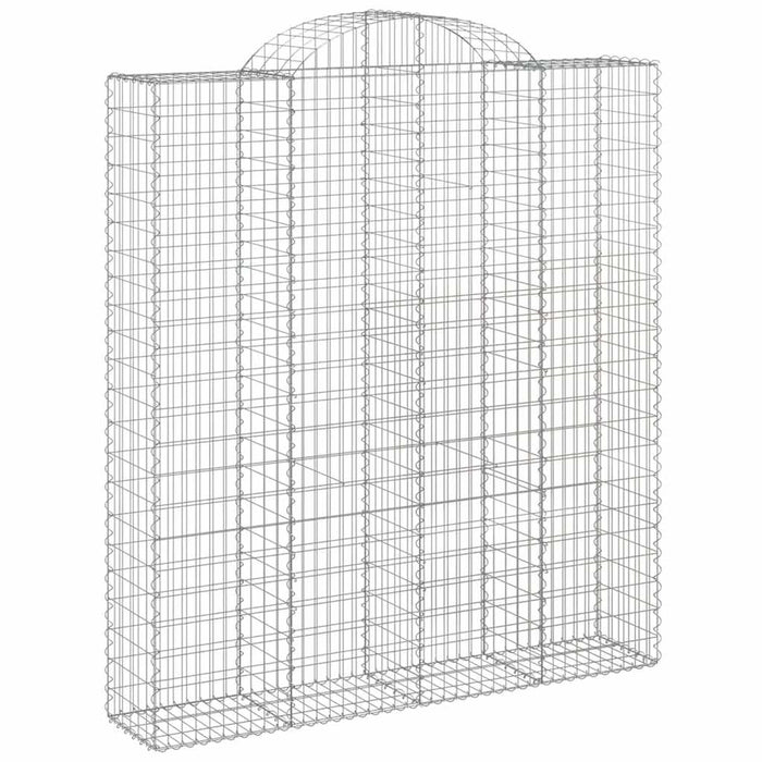 Coșuri gabion arcuite, 20 buc 200x50x220/240cm, fier galvanizat - WALTI WALTI