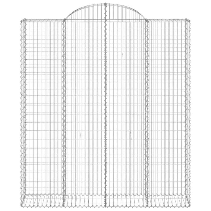 Coșuri gabion arcuite, 20 buc 200x50x220/240cm, fier galvanizat - WALTI WALTI