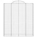 Coșuri gabion arcuite, 20 buc 200x50x220/240cm, fier galvanizat - WALTI WALTI