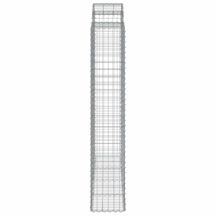 Coșuri gabion arcuite, 20 buc 200x50x220/240cm, fier galvanizat - WALTI WALTI