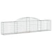 Coșuri gabion arcuite, 2 buc., 300x30x60/80 cm, fier galvanizat - WALTI WALTI