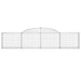 Coșuri gabion arcuite, 4 buc., 300x30x60/80 cm, fier galvanizat - WALTI WALTI