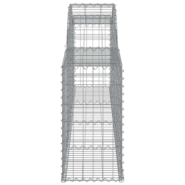 Coșuri gabion arcuite, 4 buc., 300x30x60/80 cm, fier galvanizat - WALTI WALTI