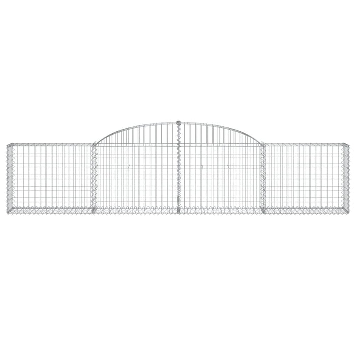 Coșuri gabion arcuite, 7 buc., 300x30x60/80 cm, fier galvanizat - WALTI WALTI