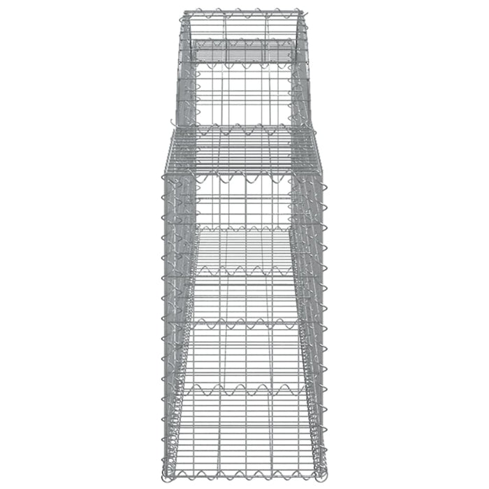 Coșuri gabion arcuite, 7 buc., 300x30x60/80 cm, fier galvanizat - WALTI WALTI