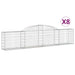 Coșuri gabion arcuite, 8 buc., 300x30x60/80 cm, fier galvanizat - WALTI WALTI