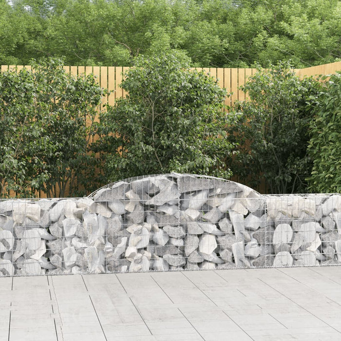 Coșuri gabion arcuite, 8 buc., 300x30x60/80 cm, fier galvanizat - WALTI WALTI