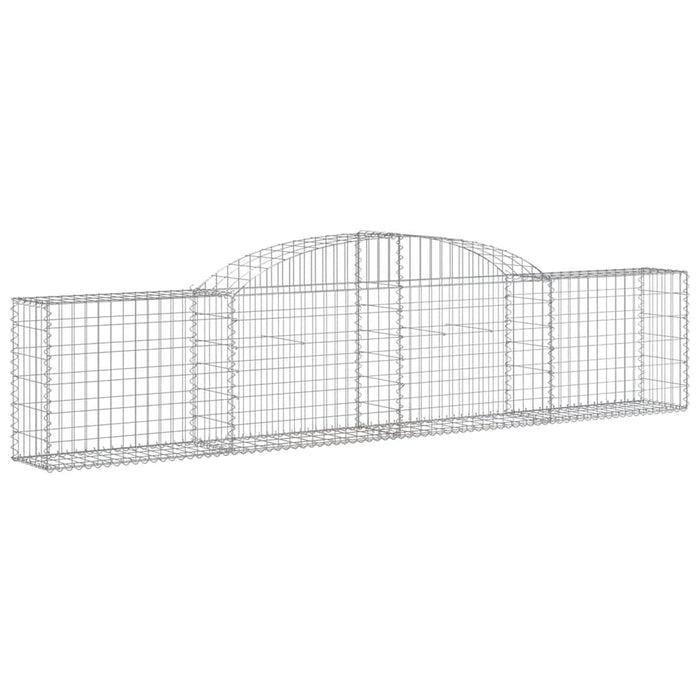 Coșuri gabion arcuite, 9 buc., 300x30x60/80 cm, fier galvanizat - WALTI WALTI