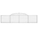 Coșuri gabion arcuite, 11 buc., 300x50x60/80cm, fier galvanizat - WALTI WALTI