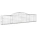 Coșuri gabion arcuite, 13 buc., 300x30x60/80cm, fier galvanizat - WALTI WALTI