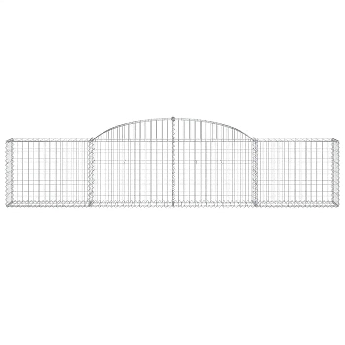 Coșuri gabion arcuite, 13 buc., 300x30x60/80cm, fier galvanizat - WALTI WALTI