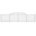Coșuri gabion arcuite, 13 buc., 300x30x60/80cm, fier galvanizat - WALTI WALTI