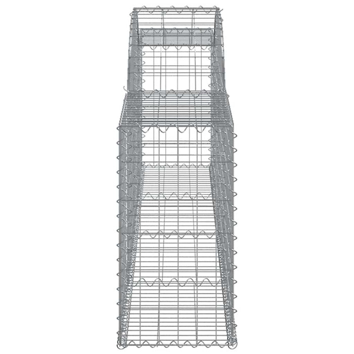 Coșuri gabion arcuite, 13 buc., 300x30x60/80cm, fier galvanizat - WALTI WALTI