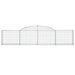 Coșuri gabion arcuite, 15 buc., 300x30x60/80cm, fier galvanizat - WALTI WALTI