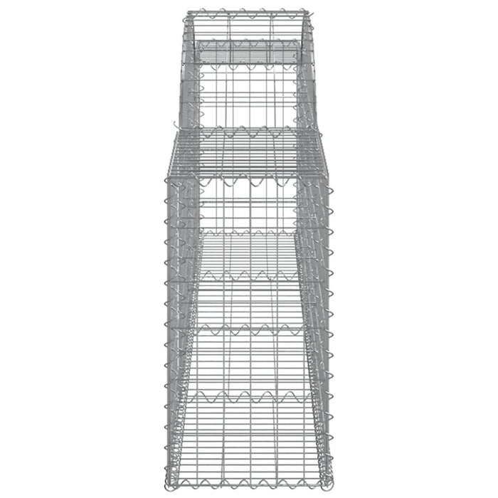 Coșuri gabion arcuite, 20 buc., 300x30x60/80cm, fier galvanizat - WALTI WALTI