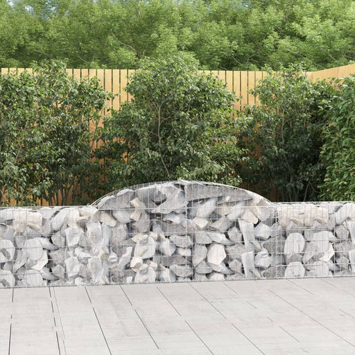 Coșuri gabion arcuite, 25 buc., 300x30x60/80cm, fier galvanizat - WALTI WALTI