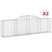 Coșuri gabion arcuite 2 buc., 300x30x80/100 cm, fier galvanizat - WALTI WALTI