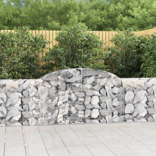Coșuri gabion arcuite 3 buc., 300x30x80/100 cm, fier galvanizat - WALTI WALTI
