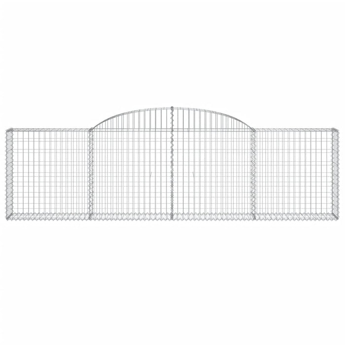 Coșuri gabion arcuite 4 buc., 300x30x80/100 cm, fier galvanizat - WALTI WALTI