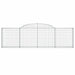 Coșuri gabion arcuite 4 buc., 300x30x80/100 cm, fier galvanizat - WALTI WALTI