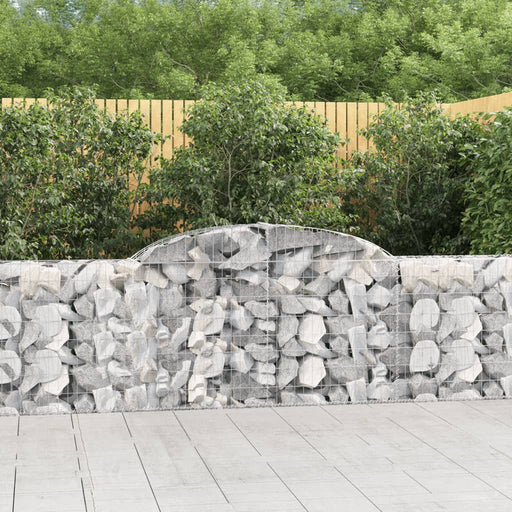 Coșuri gabion arcuite 4 buc., 300x30x80/100 cm, fier galvanizat - WALTI WALTI