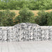 Coșuri gabion arcuite 4 buc., 300x30x80/100 cm, fier galvanizat - WALTI WALTI