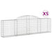 Coșuri gabion arcuite 5 buc., 300x30x80/100 cm, fier galvanizat - WALTI WALTI