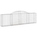 Coșuri gabion arcuite 5 buc., 300x30x80/100 cm, fier galvanizat - WALTI WALTI