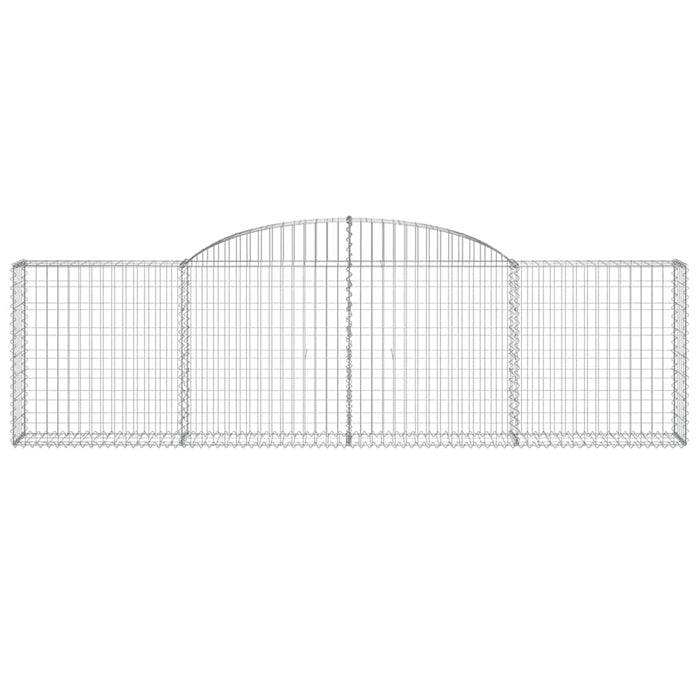 Coșuri gabion arcuite 5 buc., 300x30x80/100 cm, fier galvanizat - WALTI WALTI